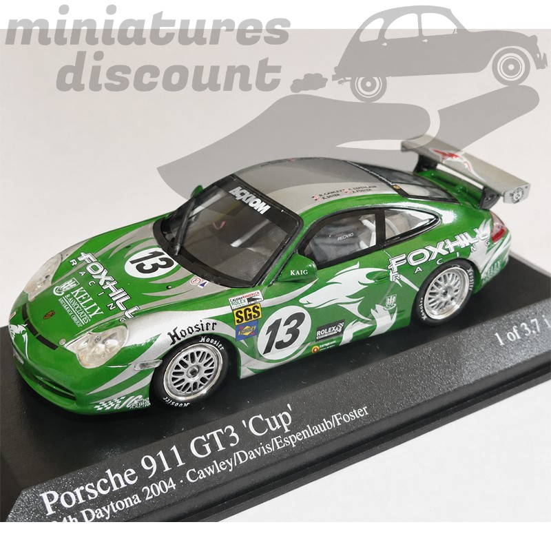 PORSCHE 911 GT3 CUP 24H DAYTONA 2004 SÉRIE LIMITÉE (VERTE) - MINICHAMPS - 1/43ème en boite