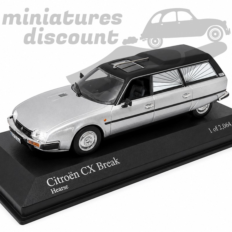 CITROËN CX BREAK "HEARSE" SÉRIE LIMITÉE (GRISE) - MINICHAMPS - 1/43ème en boite
