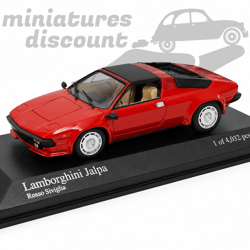 LAMBORGHINI JALPA ROSSO SIVIGLIA SÉRIE LIMITÉE (ROUGE) - MINICHAMPS - 1/43ème en boite