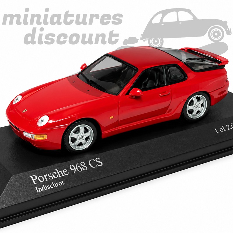 PORSCHE 968 CS INDISCHROT SÉRIE LIMITÉE (ROUGE) - MINICHAMPS - 1/43ème en boite