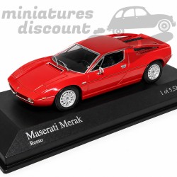 MASERATI MERAK (ROUGE) - MINICHAMPS - 1/43ème en boite