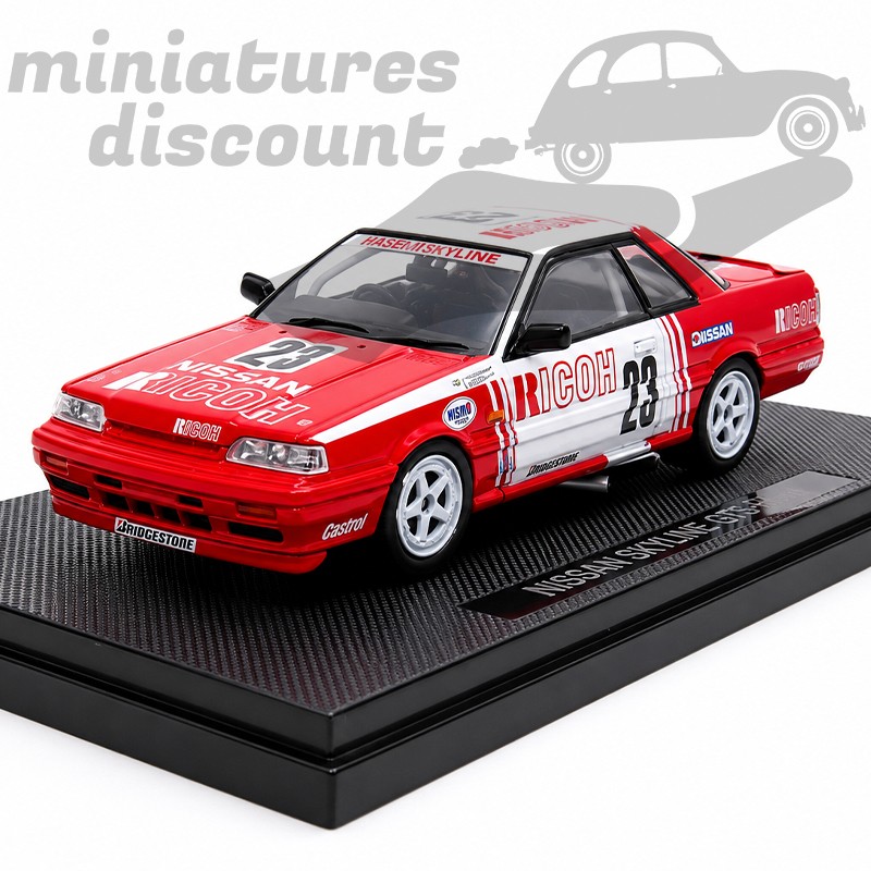NISSAN SKYLINE RICOH GR.A 1988 (ROUGE) -EBBRO - 1/43ème en Boite