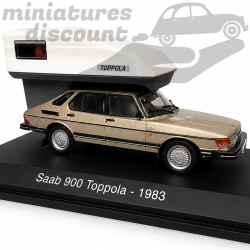 SAAB 900 "TOPPOLA" CAMPING CAR DE 1983 (MARRON) - 1/43ème sous blister