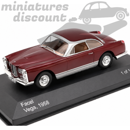 FACEL VEGA DE 1958 (ROUGE FONCÉ) - 1/43ème en boite