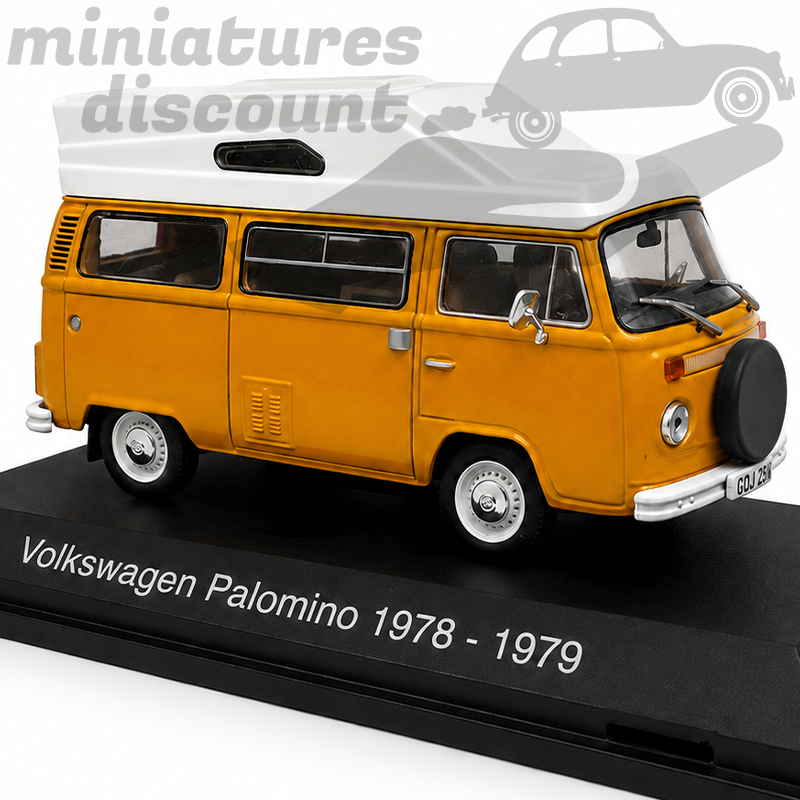 VOLKSWAGEN COMBI PALOMINO CAMPING CAR DE 1978/79 (JAUNE) - 1/43ème sous blister