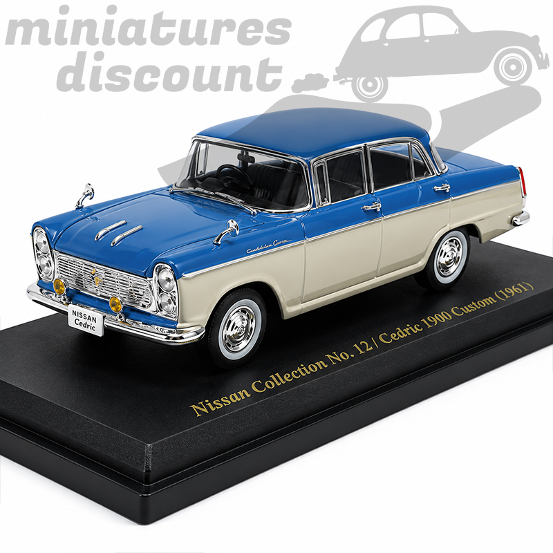 NISSAN CÉDRIC 1900 CUSTOM 1961 EXCLUSIVITÉ (BLEU) - NOREV - 1/43ème en boite