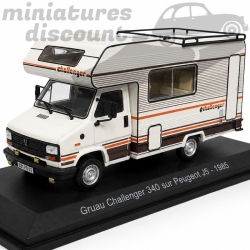 GRUAU CHALLENGER 340 SUR PEUGEOT J5 (BEIGE) - 1/43ème sous blister
