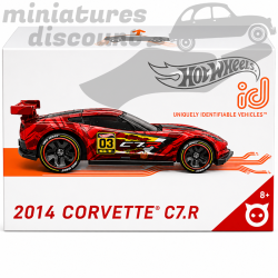 2014 CORVETTE C7.R HOT WHEELS (ROUGE) - 1/64ème en boite