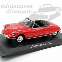 CITROËN DS 19 DÉCAPOTABLE 1961 (ROUGE) - 1/43ème sous blister