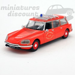CITROËN ID 20 BREAK "AMBULANCE DE POMPIERS" (ROUGE) - UNIVERSAL HOBBIES - 1/43ème sous blister