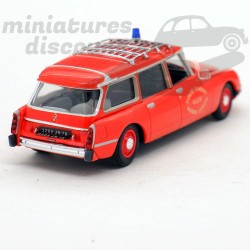 CITROËN ID 20 BREAK "AMBULANCE DE POMPIERS" (ROUGE) - UNIVERSAL HOBBIES - 1/43ème sous blister