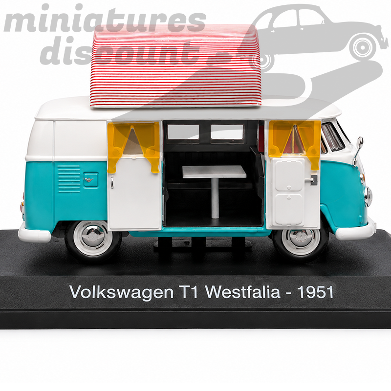 VOLKSWAGEN COMBI "WESTFALIA T1 (BLEU) - 1/43ème sous blister