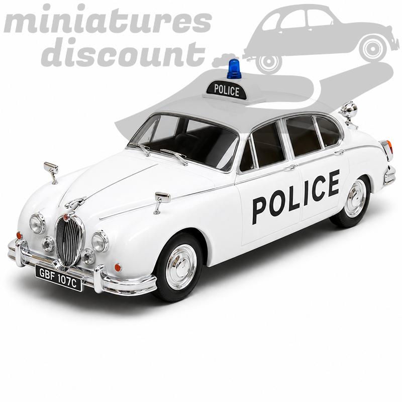 JAGUAR MKII POLICE (BLANC) - WHITEBOX - 1/43ème en boite