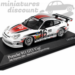 PORSCHE 911 GT3 CUP 24H DAYTONA 2004 SÉRIE LIMITÉE (BLANC) - MINICHAMPS - 1/43ème en boite