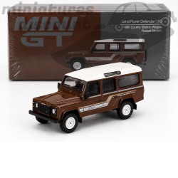 LAND ROVER DEFENDER 110 (Marron) - MINI GT - 1/64ème en boite