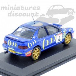 SUBARU IMPREZA RAC RALLY 1995 N°4 (BLEU) - 1/43ème en boite