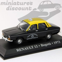 RENAULT 12 TAXI BOGOTÀ (NOIR JAUNE) - 1/43ème sur socle