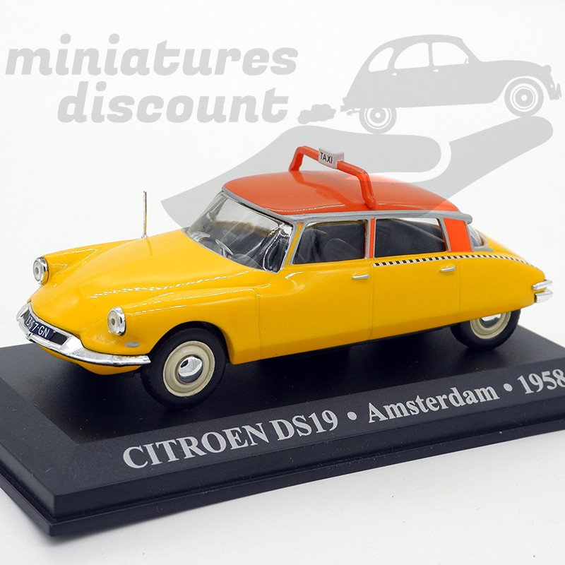 CITROËN DS 19 TAXI D'AMSTERDAM EN 1958 (JAUNE) - 1/43ème en boite