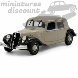 CITROËN TRACTION 22 BERLINE 1934 (BEIGE) - 1/43ème sur socle