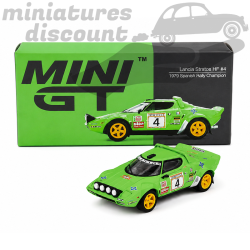 LANCIA STRATOS HF (VERT) - MINI GT - 1/64ème en boite