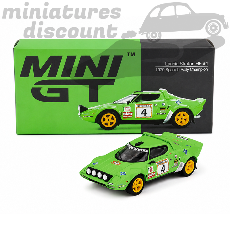 LANCIA STRATOS HF (VERT) - MINI GT - 1/64ème en boite