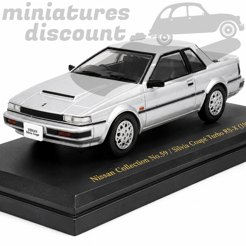 NISSAN SILVIA COUPÉ TURBO RS-X (GRIS CLAIR) - NOREV - 1/43ème en boite