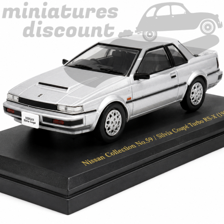 NISSAN SILVIA COUPÉ TURBO RS-X (GRIS CLAIR) - NOREV - 1/43ème en boite