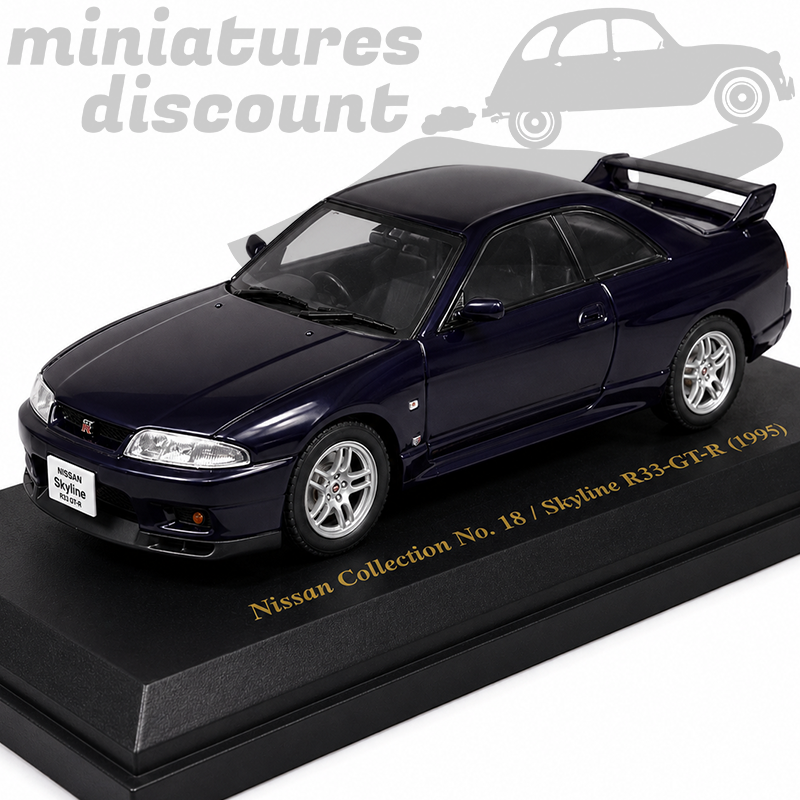NISSAN SKYLINE R33 GT-R DE 1995 (NOIR) - NOREV - 1/43ème en boite