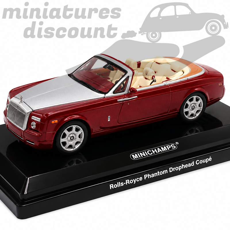 ROLLS ROYCE PHANTOM DROPHEAD COUPÉ (ROUGE FONCÉ) - MINICHAMPS - 1/43ème en boite