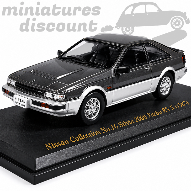 NISSAN SILVIA 2000 TURBO RS-X DE 1983 (GRIS) - NOREV - 1/43ème en boite