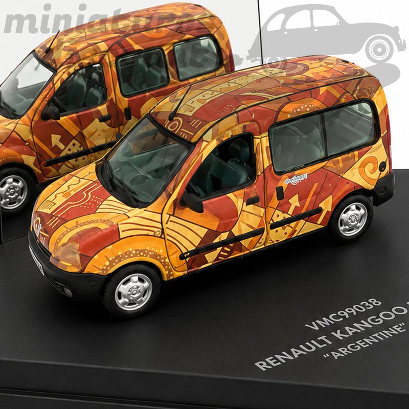 RENAULT KANGOO PAMPA (MULTICOLORE) - VITESSE - 1/43ème en boite