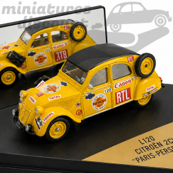 CITROËN 2CV "PARIS-PERSEPOLIS" (JAUNE) - VITESSE - 1/43ème en boite