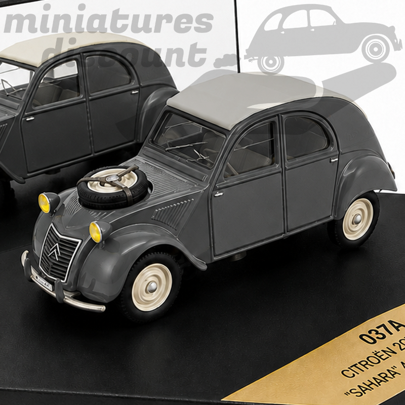 CITROËN 2CV " SAHARA 4X4 PRÉSENTATION 1958/60" (GRIS) - VITESSE - 1/43ème en boite