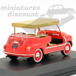 FIAT 600 JOLLY (ROUGE) - 1/43ème en boite
