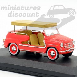 FIAT 600 JOLLY (ROUGE) - 1/43ème en boite