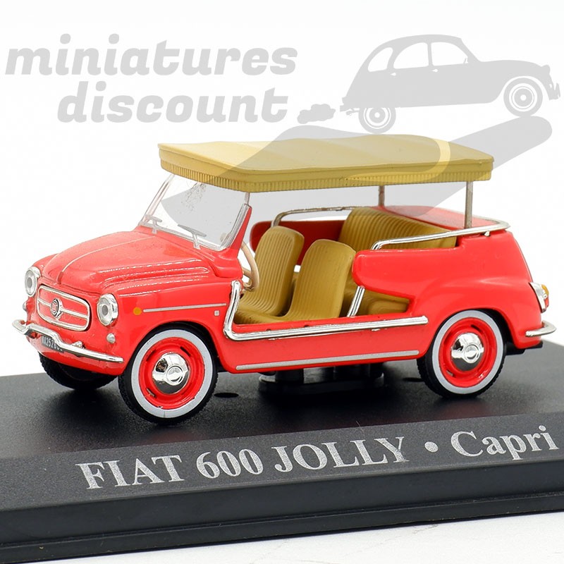 FIAT 600 JOLLY (ROUGE) - 1/43ème en boite