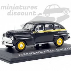 FORD FORDOR SEDAN TAXI ISTANBUL (NOIR) - 1/43ème sur socle