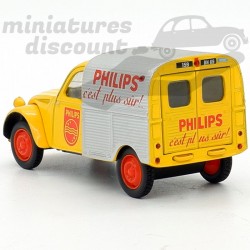 CITROËN 2CV FOURGONNETTE "PHILIPS" (JAUNE) - NOREV - 1/43ème sous blister