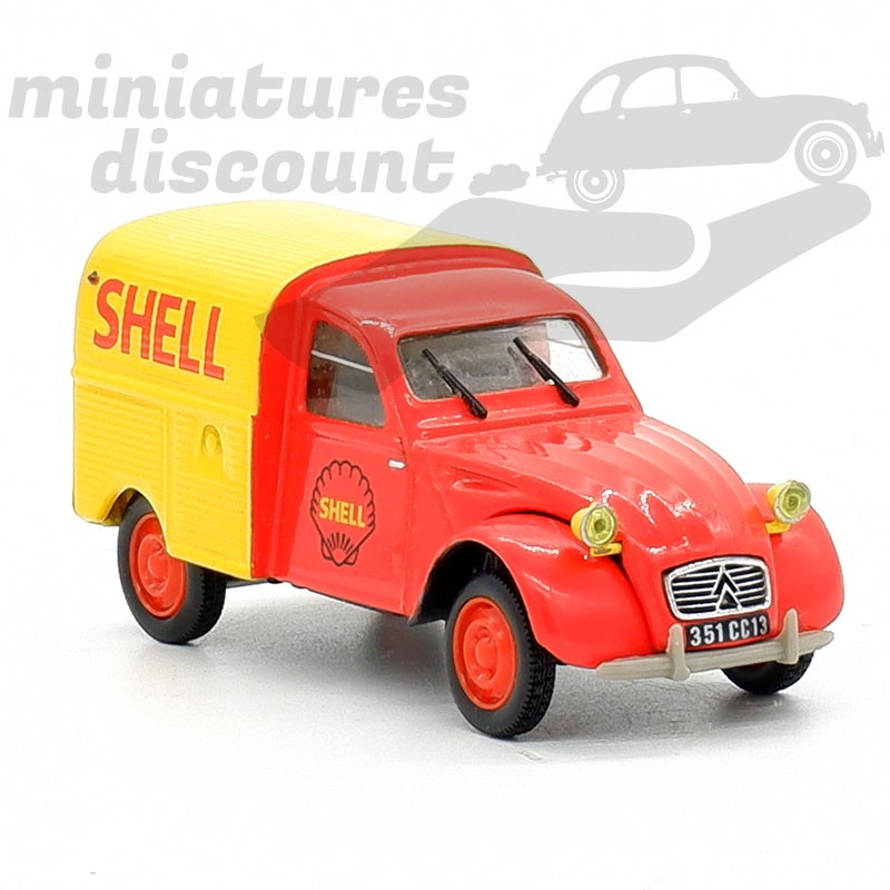 CITROËN 2CV CAMIONNETTE "SHELL" (ROUGE) - NOREV - 1/43ème sous blister