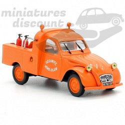 CITROËN 2CV CAMIONNETTE, SÉCURITÉ AÉRO CLUB (ORANGE) - NOREV - 1/43ème sous blister