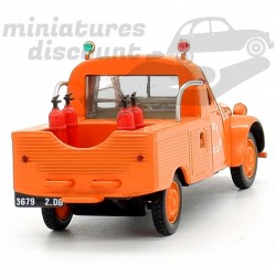 CITROËN 2CV CAMIONNETTE, SÉCURITÉ AÉRO CLUB (ORANGE) - NOREV - 1/43ème sous blister
