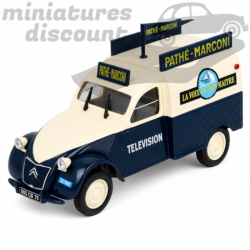CITROËN 2CV "PATHÉ-MARCONI" (BLEU) - NOREV - 1/43ème sous blister