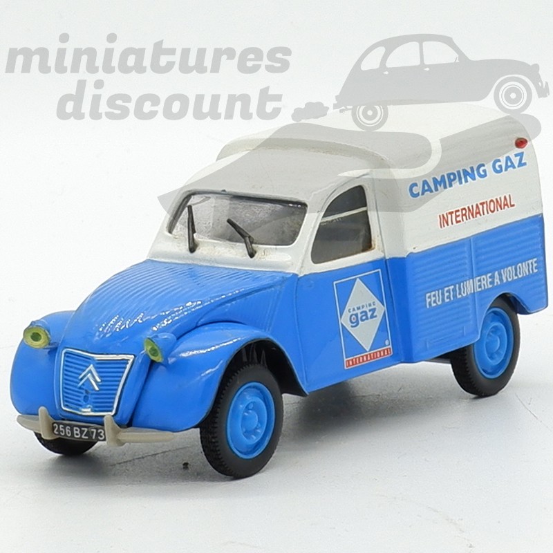 CITROËN 2CV AZU "CAMPING GAZ" (BLEU) - NOREV - 1/43ème sous blister