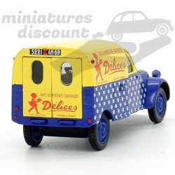 CITROËN 2CV CAMIONNETTE "DÉLICES" (JAUNE) - NOREV - 1/43ème sous blister