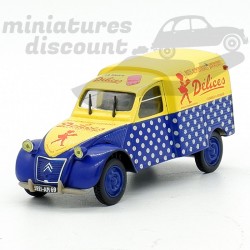 CITROËN 2CV CAMIONNETTE "DÉLICES" (JAUNE) - NOREV - 1/43ème sous blister