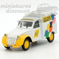 CITROËN 2CV CAMIONNETTE "ASSISTANCE GIRAUDY" (BLANC) - NOREV - 1/43ème sous blister