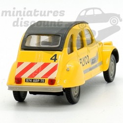CITROËN 2CV 6 FLYCO "AÉROPORTS DE PARIS" (JAUNE) - NOREV - 1/43ème sous blister