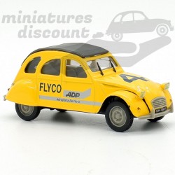 CITROËN 2CV 6 FLYCO "AÉROPORTS DE PARIS" (JAUNE) - NOREV - 1/43ème sous blister