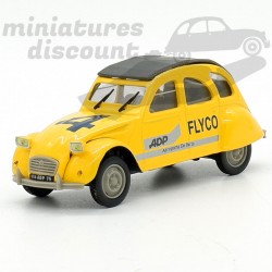 CITROËN 2CV 6 FLYCO "AÉROPORTS DE PARIS" (JAUNE) - NOREV - 1/43ème sous blister