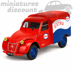 CITROËN 2CV CAMIONNETTE EXTRA ESSO (ROUGE) - NOREV - 1/43ème sous blister